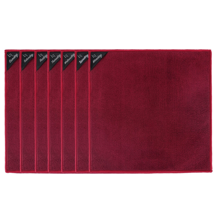 Microvezeldoekjes 7 stuks Rood