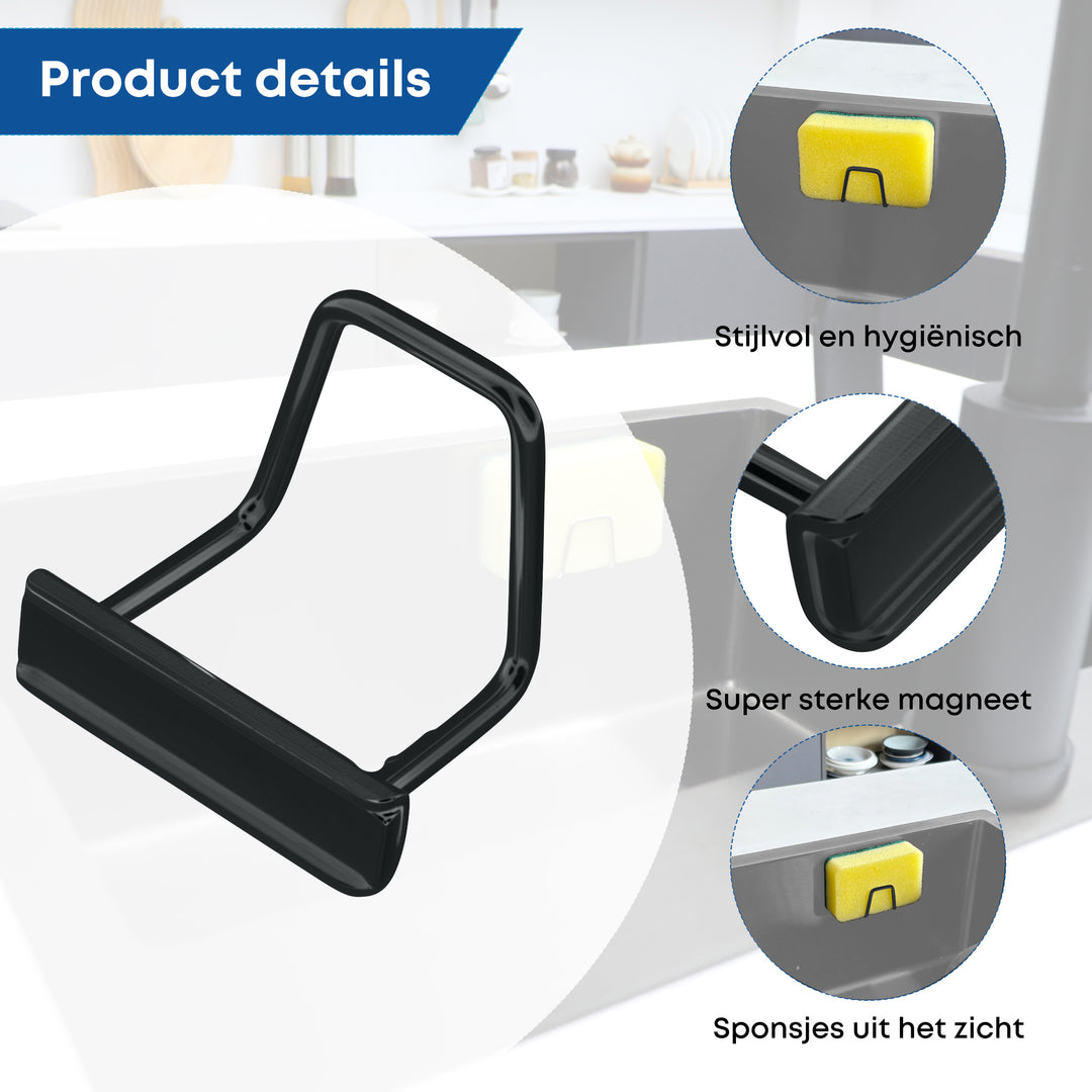 Sponshouder Magnetisch Zwart