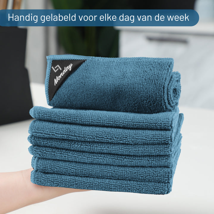 Microvezeldoekjes 7 stuks Blauw