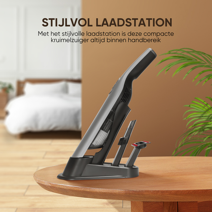 Kruimelzuiger Handstofzuiger Snoerloos Met Oplaadstation Mega