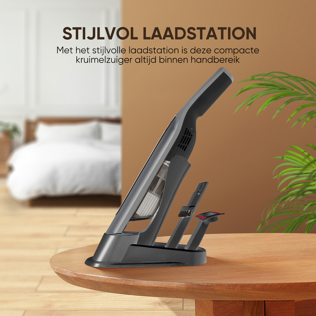 Kruimelzuiger Handstofzuiger Snoerloos Met Oplaadstation Ultra