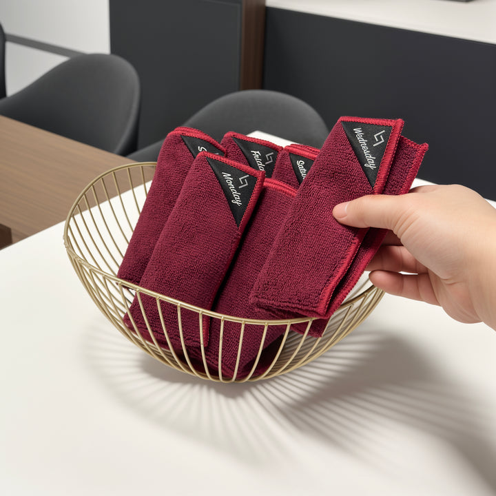 Microvezeldoekjes 7 stuks Rood