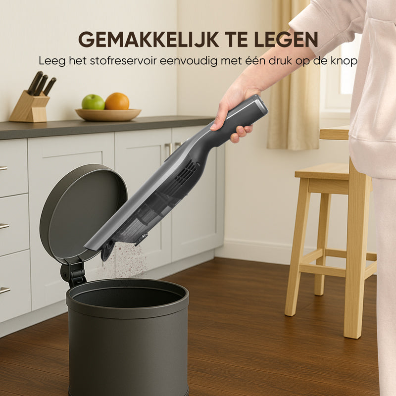 Kruimelzuiger Handstofzuiger Snoerloos Met Oplaadstation Mega