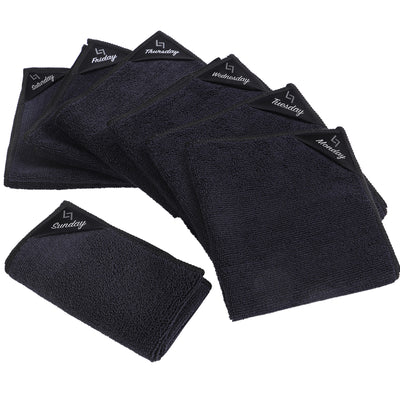 Microfasertücher Schwarz - 7 Stück