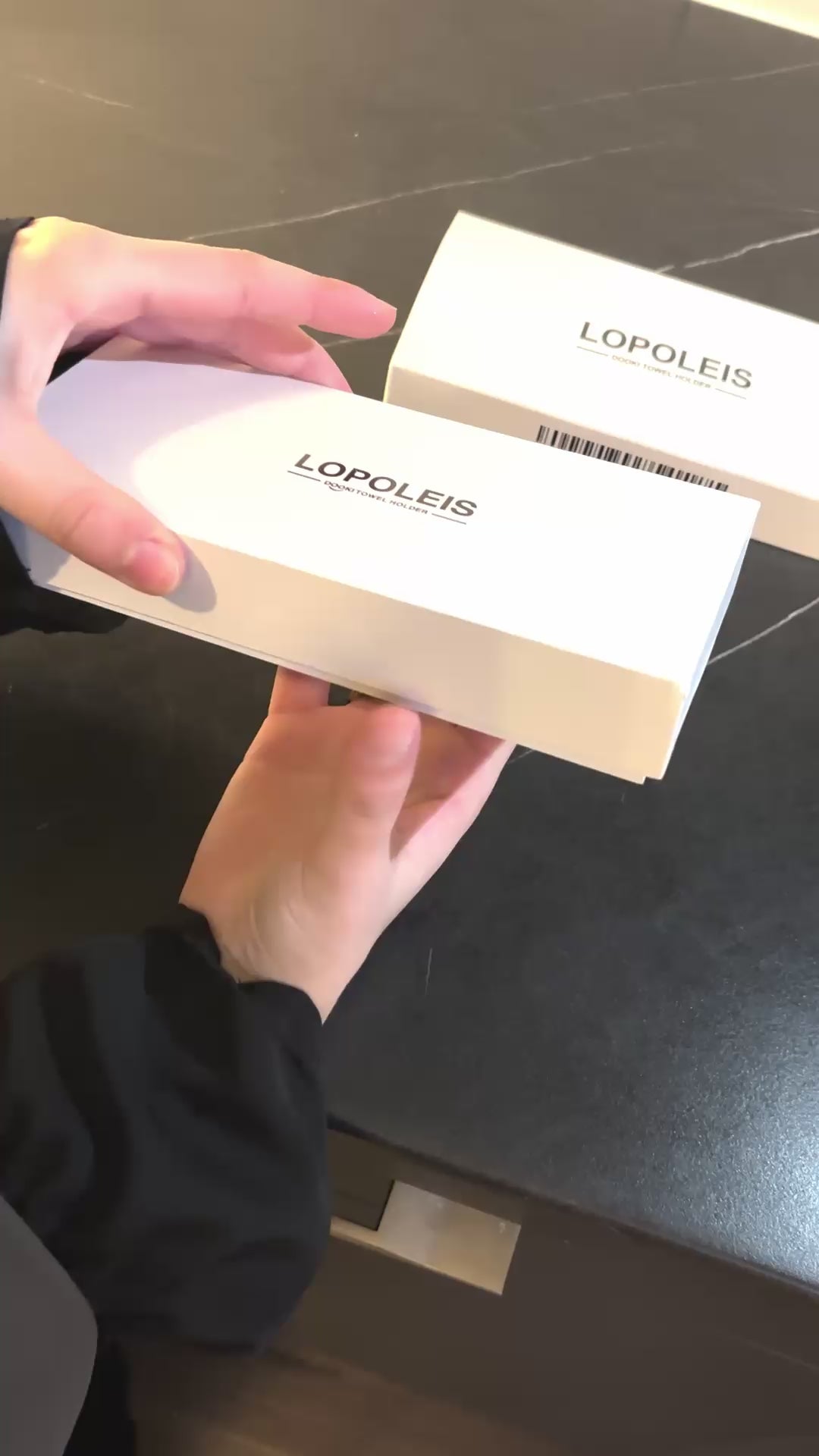Vaatdoekhouder Magnetisch – RVS – Zwart